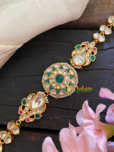 Precious Jadau Kundan Bridal Sheeshphool-Green White-J313